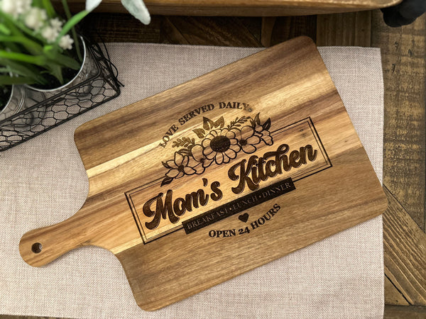 Moms Kitchen Cutting Board